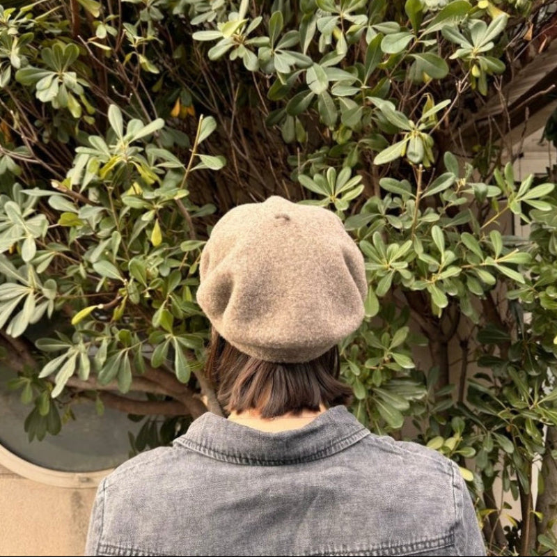 Béret Français en Laine - Couleur Camel Cendré | Made in France - image 2