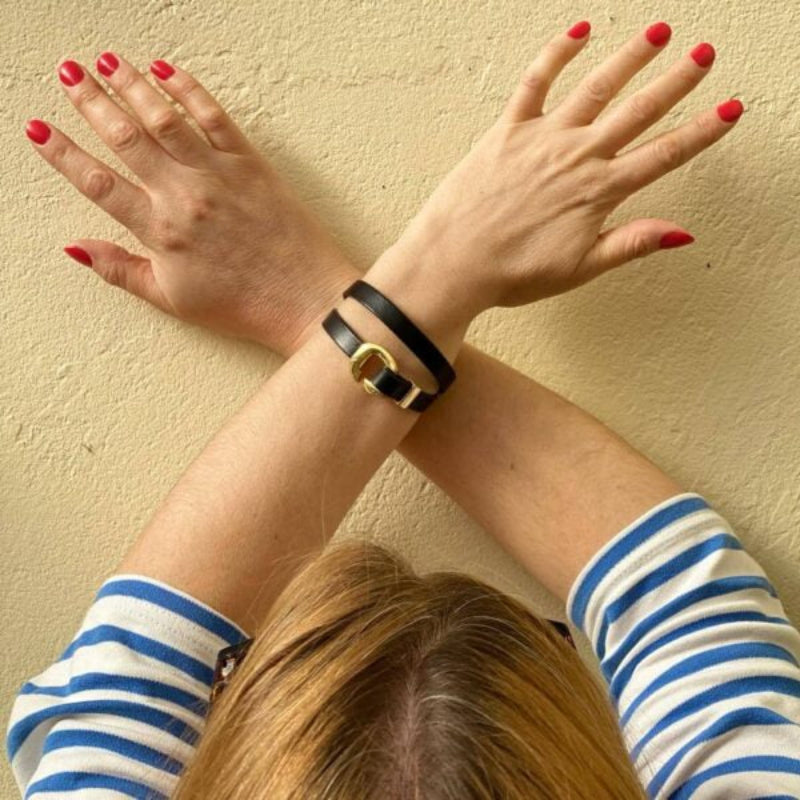 Bracelet - CUIR NOIR - image 2