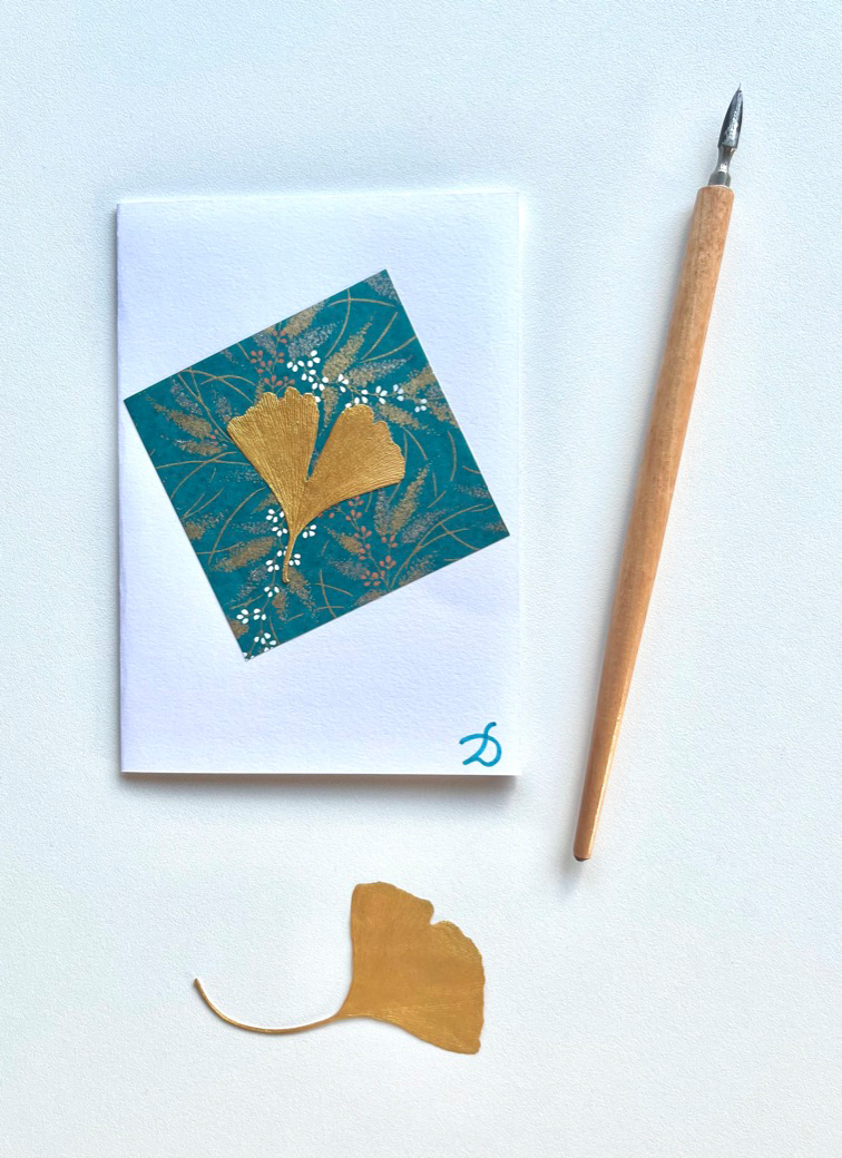 Carte - GINKGO PEINTE - image 1