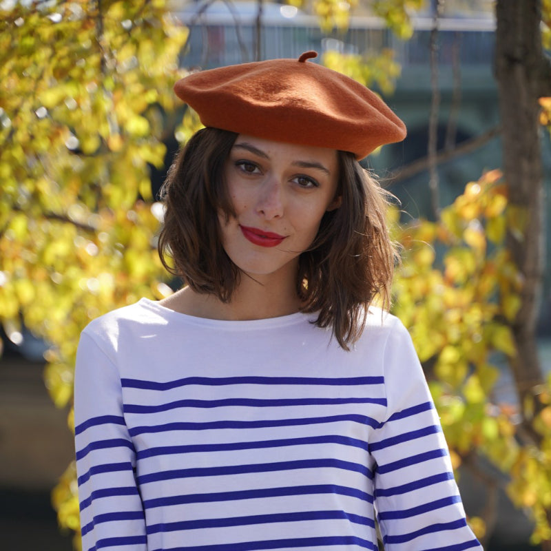 Béret Français en Laine - Couleur Caramel | Made in France - image 2