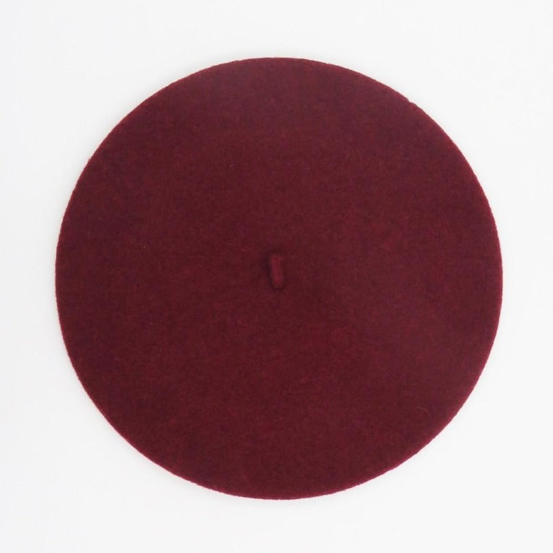 Béret Français en Laine - Couleur Bordeaux | Made in France - image 1
