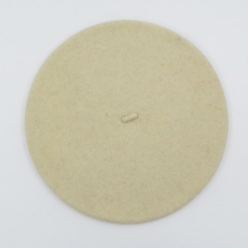 Béret Français en Laine - Couleur Ecru | Made in France - image 1