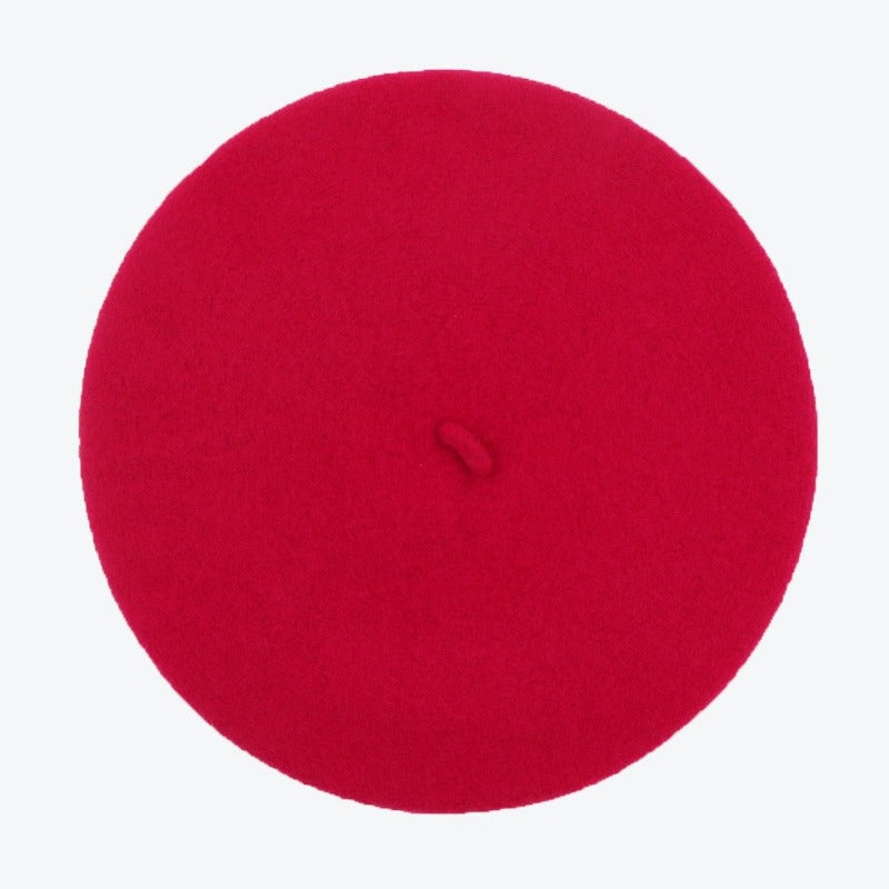 Béret Français en Laine - Couleur Fuchsia | Made in France - image 1