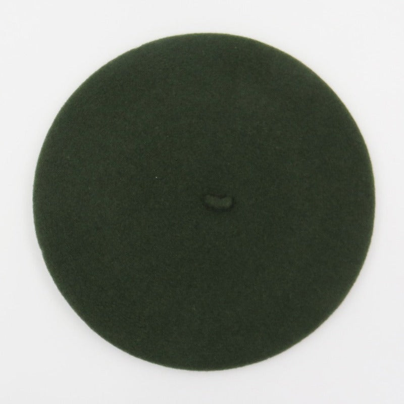 Béret Français en Laine - Couleur Kaki | Made in France - image 1