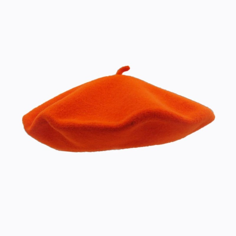Béret Français en Laine - Couleur Orange | Made in France - image 3