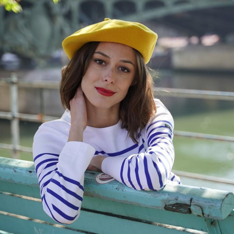 Béret Français en Laine - Couleur Moutarde | Made in France - image 2