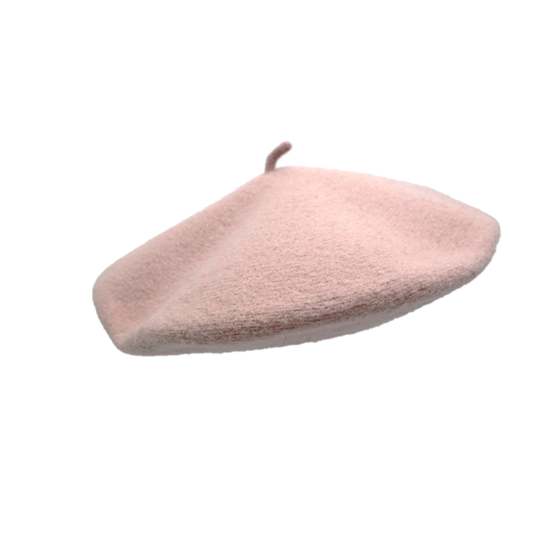 Béret Français en Laine - Couleur Rose Pale | Made in France - image 3