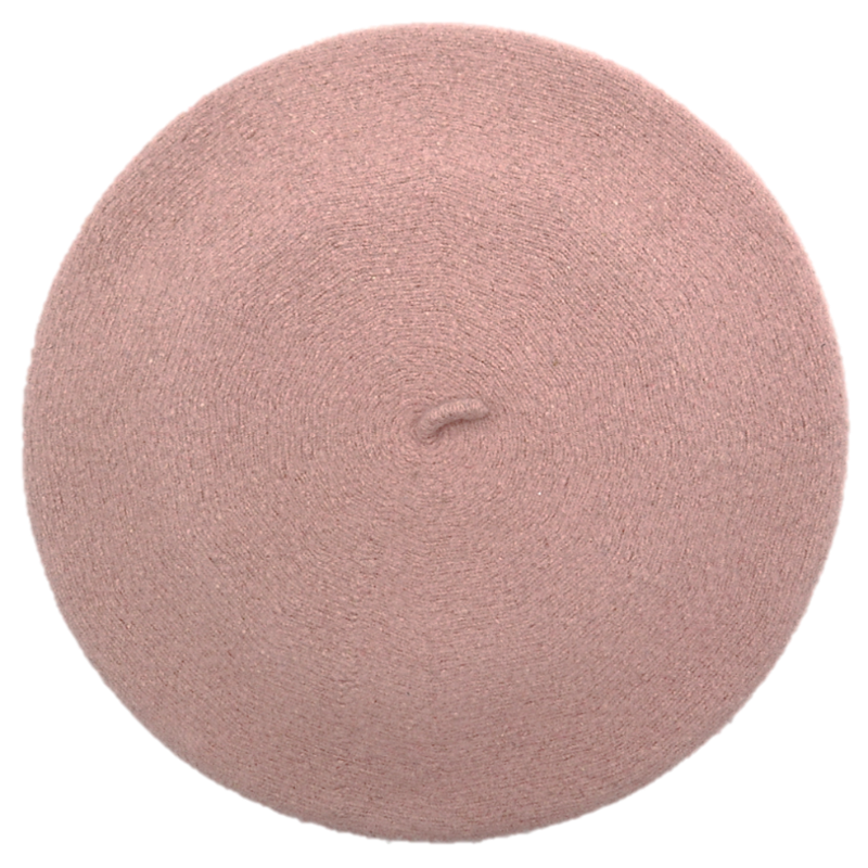 Béret Français en Laine - Couleur Rose Pale | Made in France - image 1