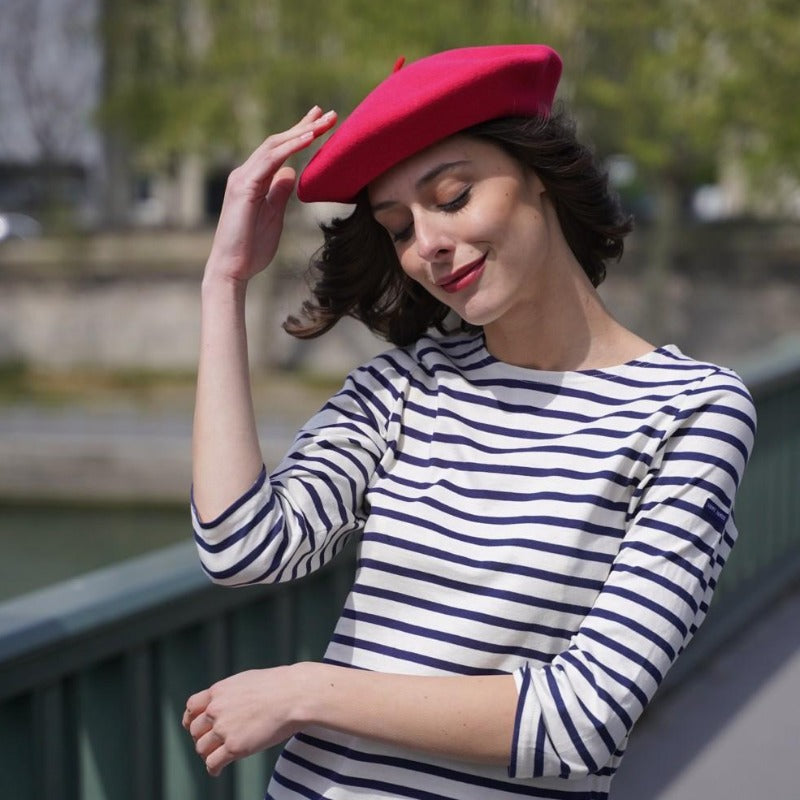 Béret Français en Laine - Couleur Fuchsia | Made in France - image 2