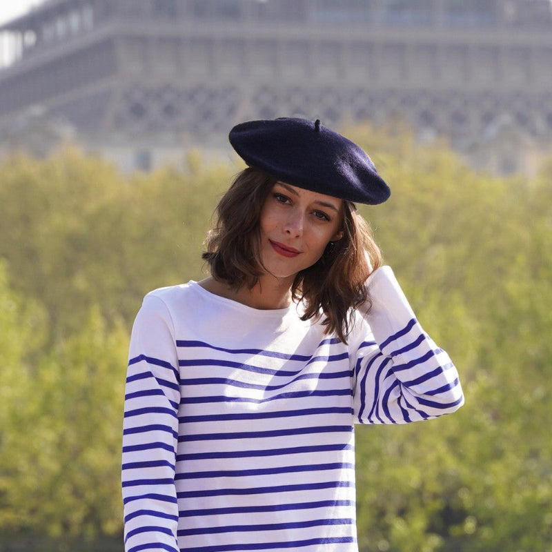 Béret Français en Laine - Couleur Marine | Made in France - image 2