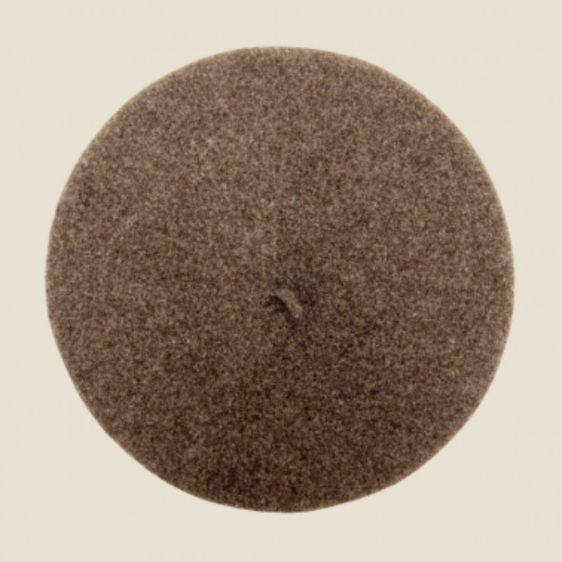 Béret Français en Laine - Couleur Marron Chiné | Made in France - image 1