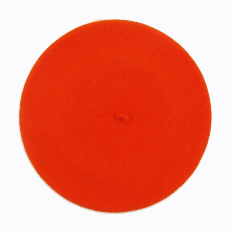 Béret Français en Laine - Couleur Orange | Made in France - image 1