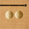 Boucles d'oreilles - Carthage - Laiton martelé - image 1