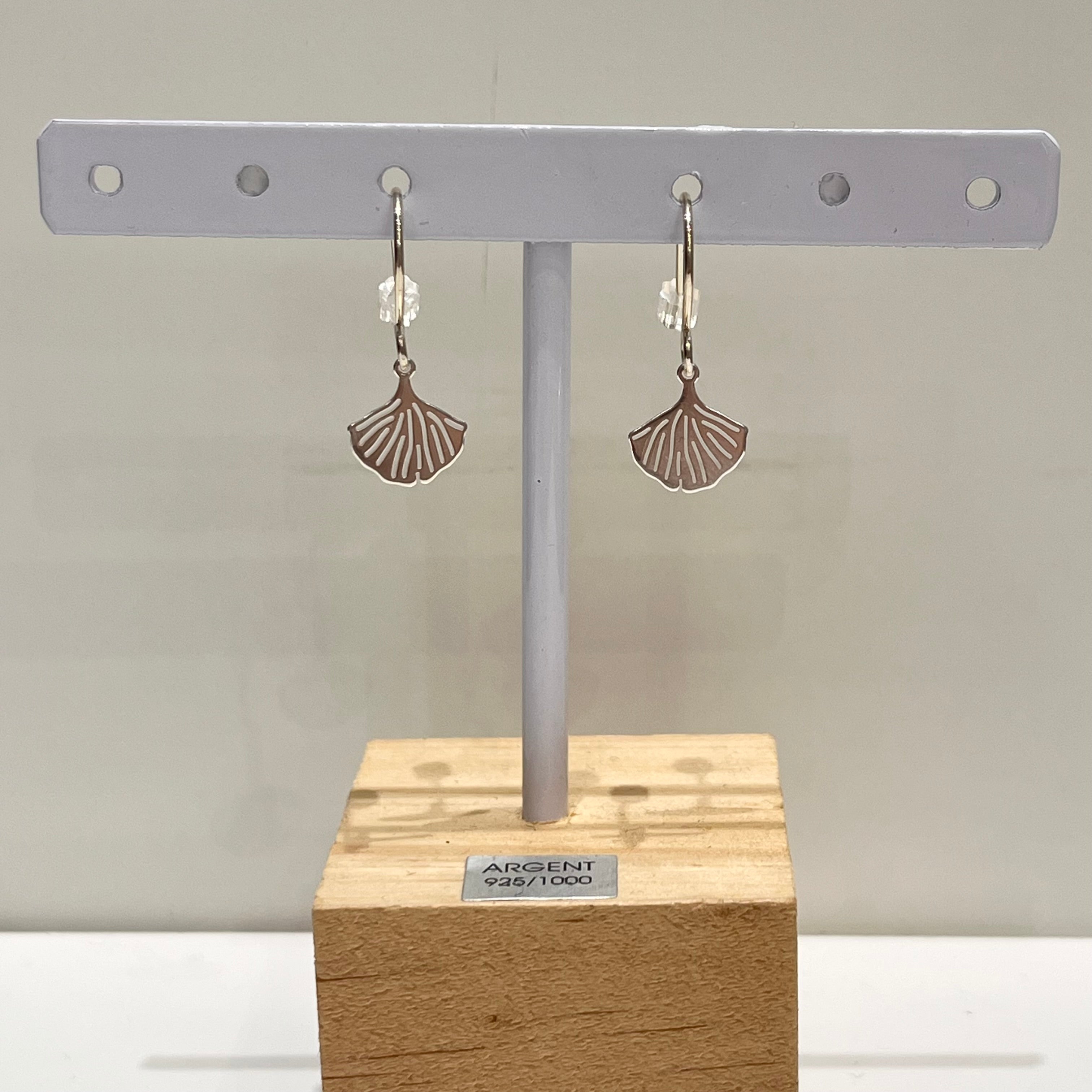 Boucles d'oreilles - Ginko S en argent 925 - image 1
