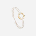 Bracelet CERCLE Plaqué Or Martelé - GRAVIE - image 1