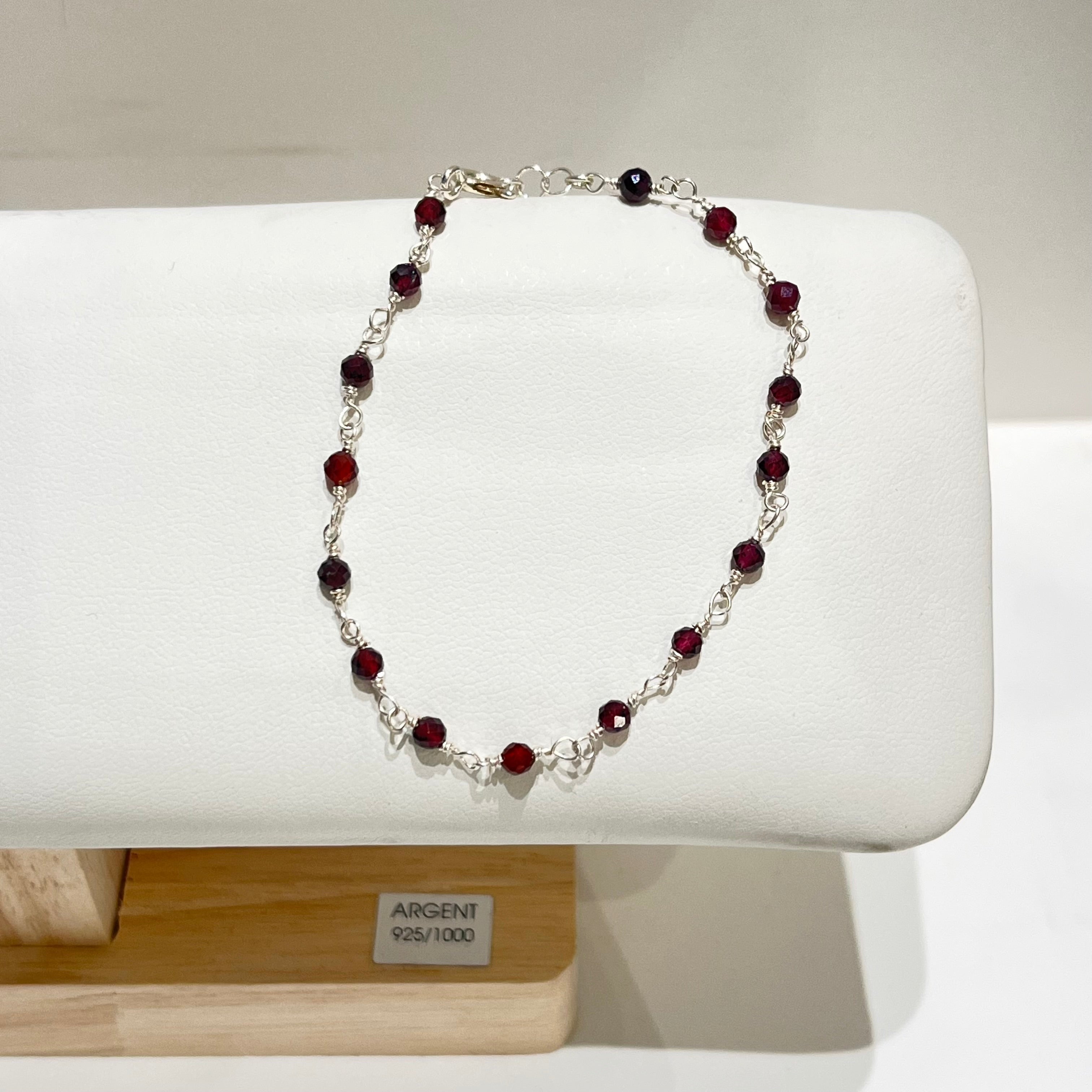 Bracelet - Rosa Rhodolite en argent 925 - image 1