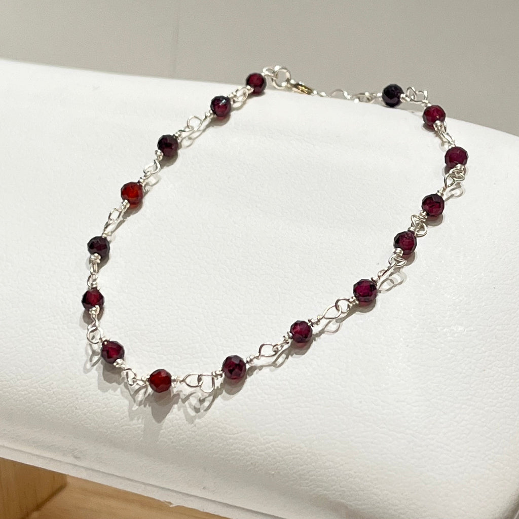 Bracelet - Rosa Rhodolite en argent 925 - image 2