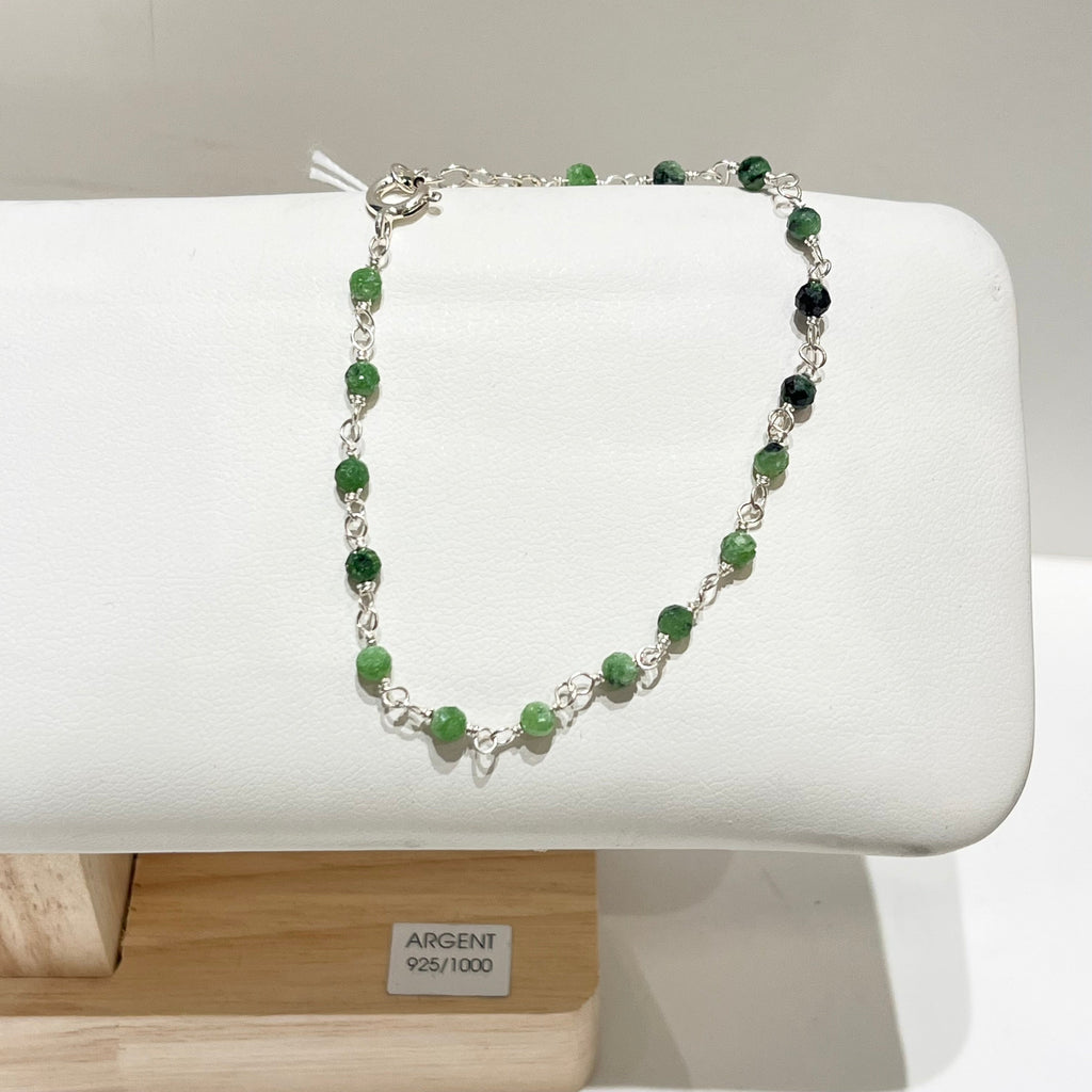 Bracelet - Rosa Zoisite en argent 925 - image 1