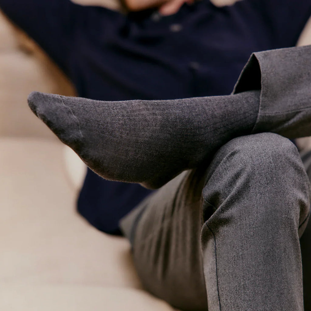 Chaussettes - FAUSSES CÔTES ANTHRACITE - image 2