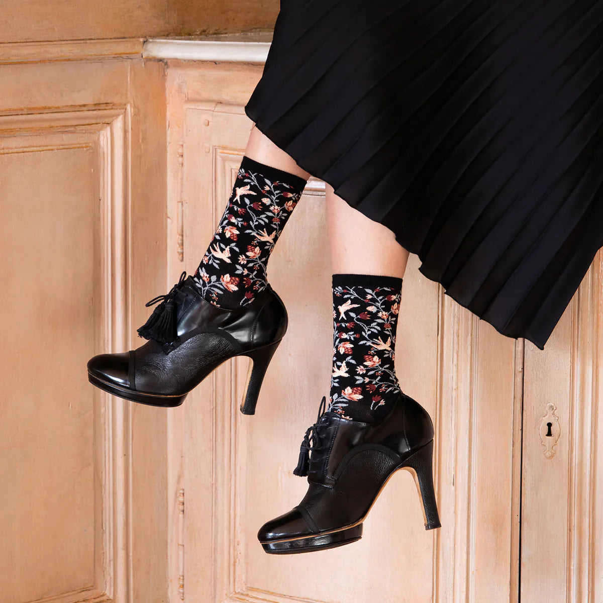 Chaussettes - AUBUSSONAISE NOIR - image 2