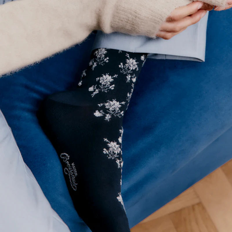 Chaussettes - FLEURS MARINE - image 2