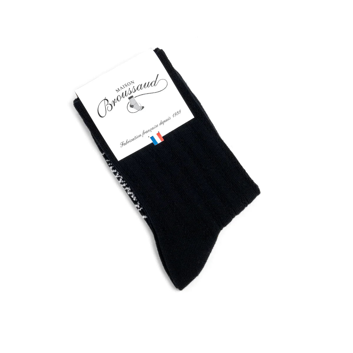Chaussettes - FANTAISIE LAINE NOIR - image 2