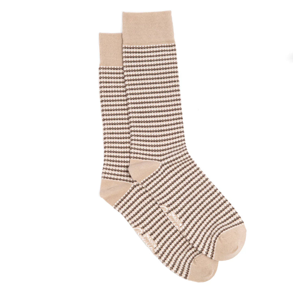 Chaussettes - MAILLE FANTAISIE BEIGE / BRUN - image 2