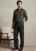 Chemise Eugène Vert Olive - image 1