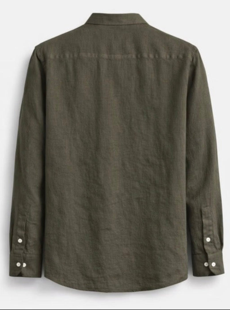 Chemise Eugène Vert Olive - image 3