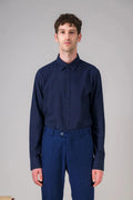 Chemise - FLANELLE - BLEU FONCÉ - image 1