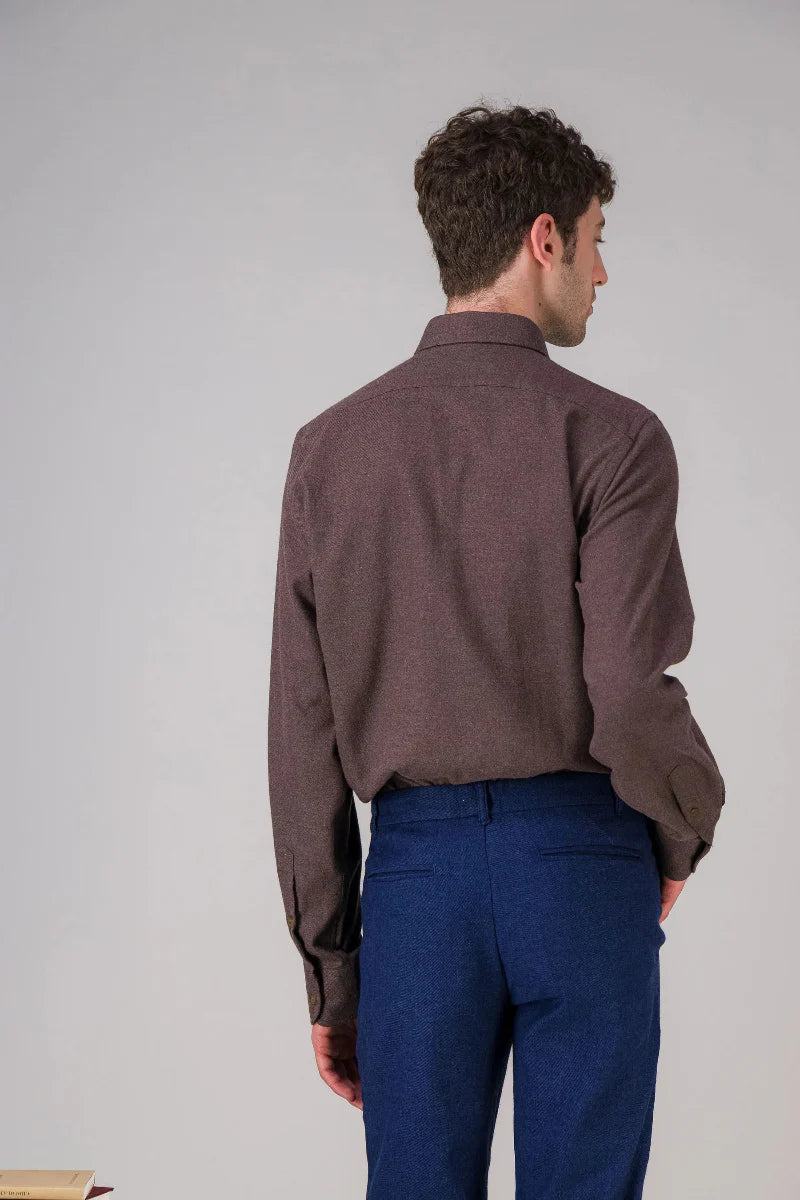 Chemise - FLANELLE - MARRON GLACÉ - image 3