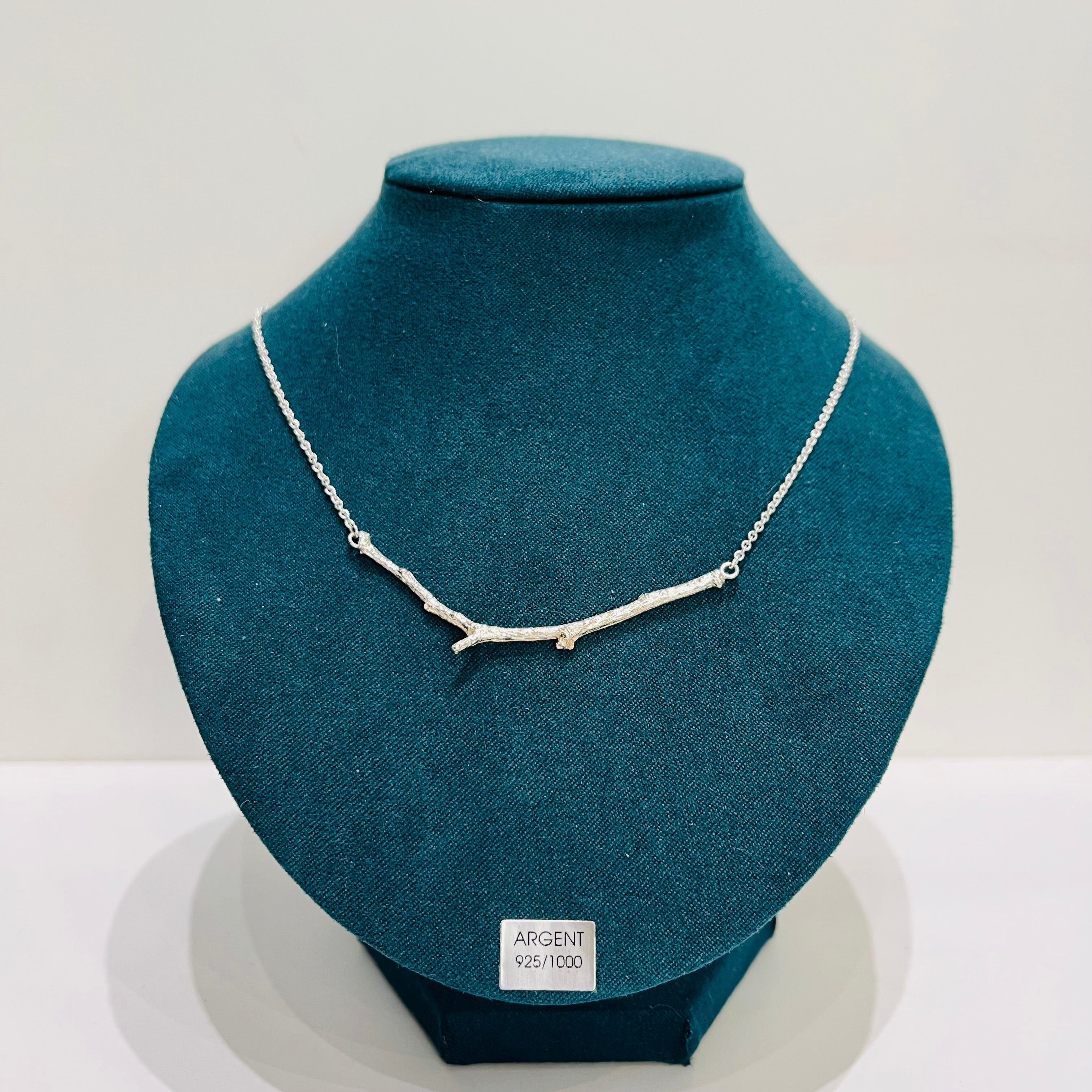 Collier - Branche fine en argent 925 - image 1