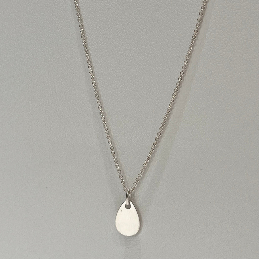 Collier - Goutte lisse en argent 925 - image 2