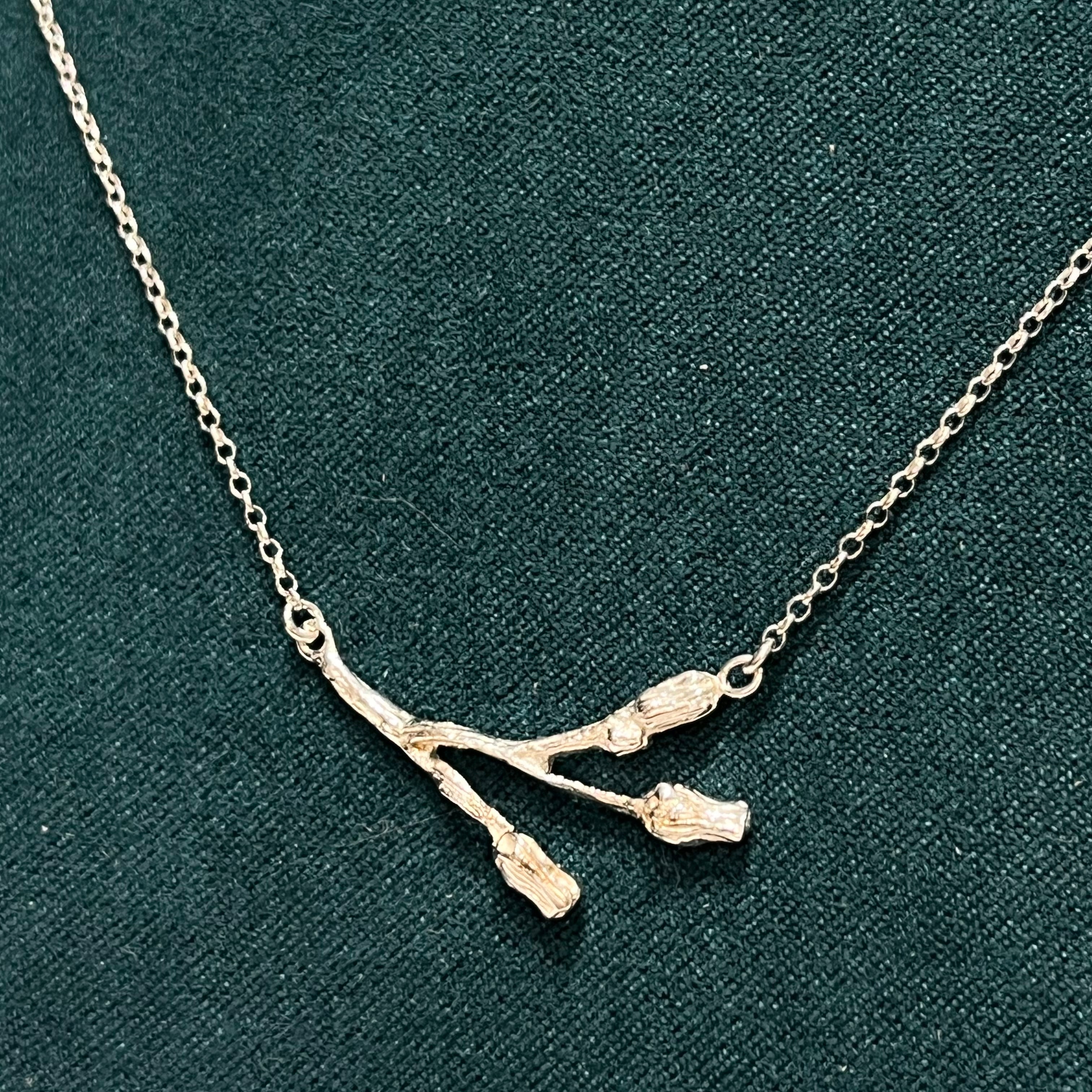 Collier - Trois fleurs en argent 925 - image 3