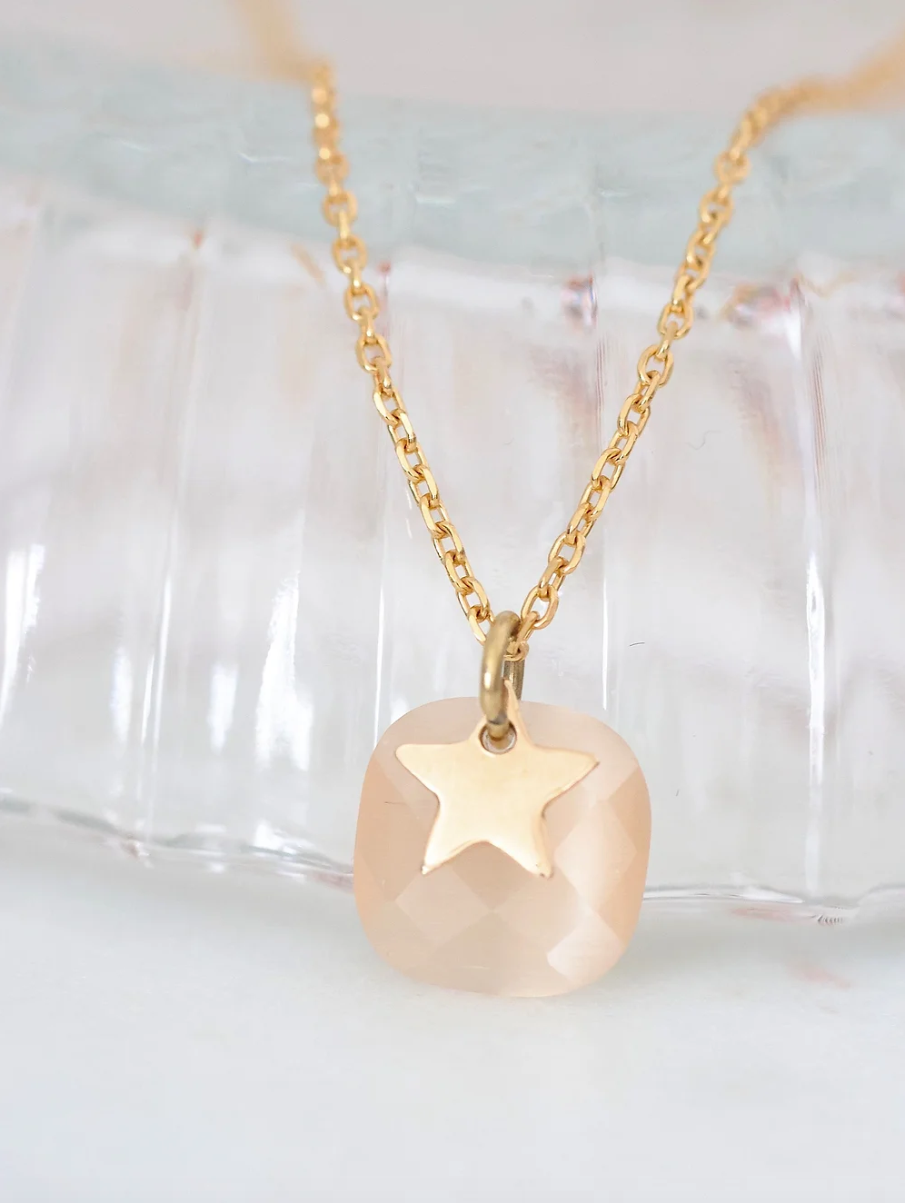 Collier - Grigri Rose - image 1