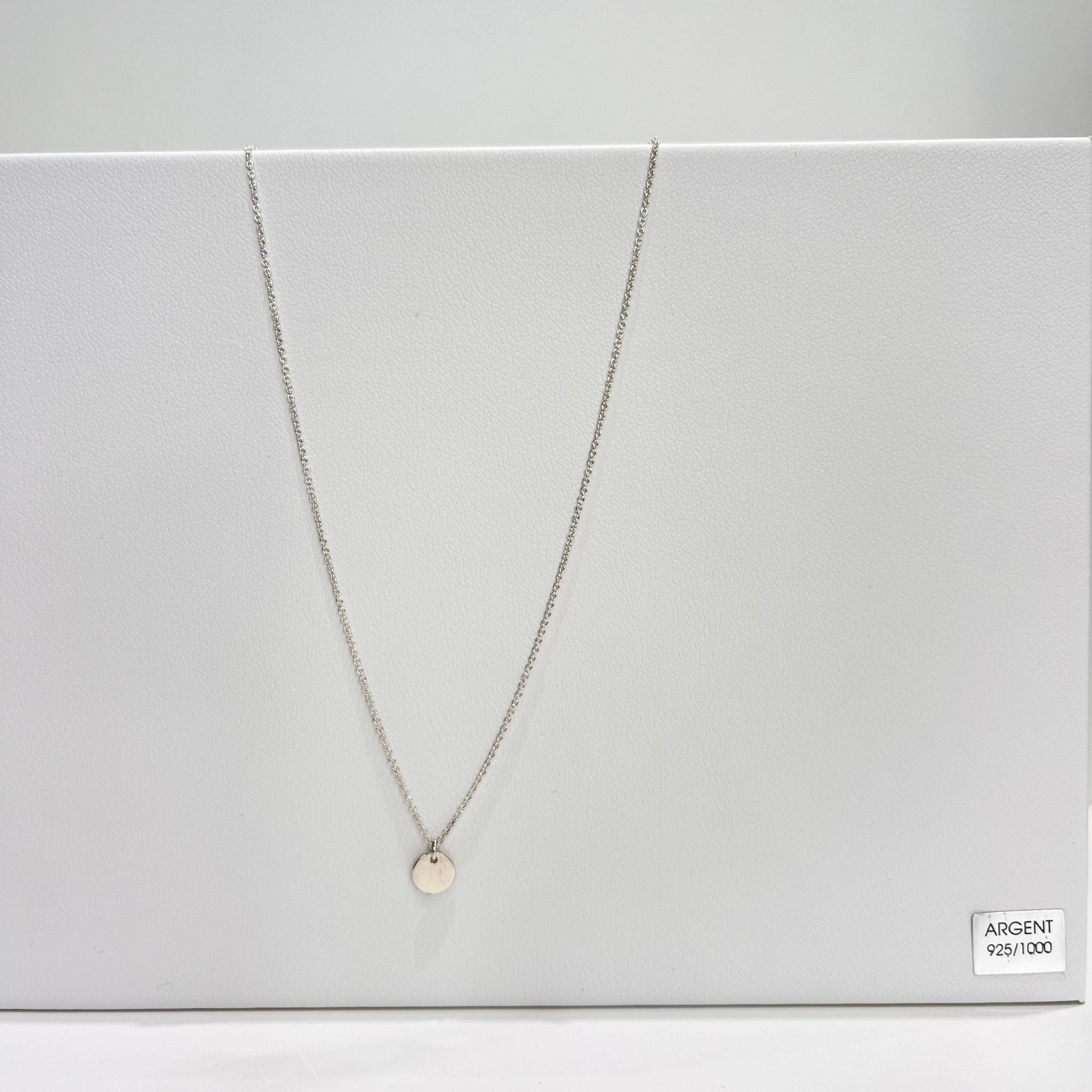 Collier - Pastille 6mm en argent 925 - image 1