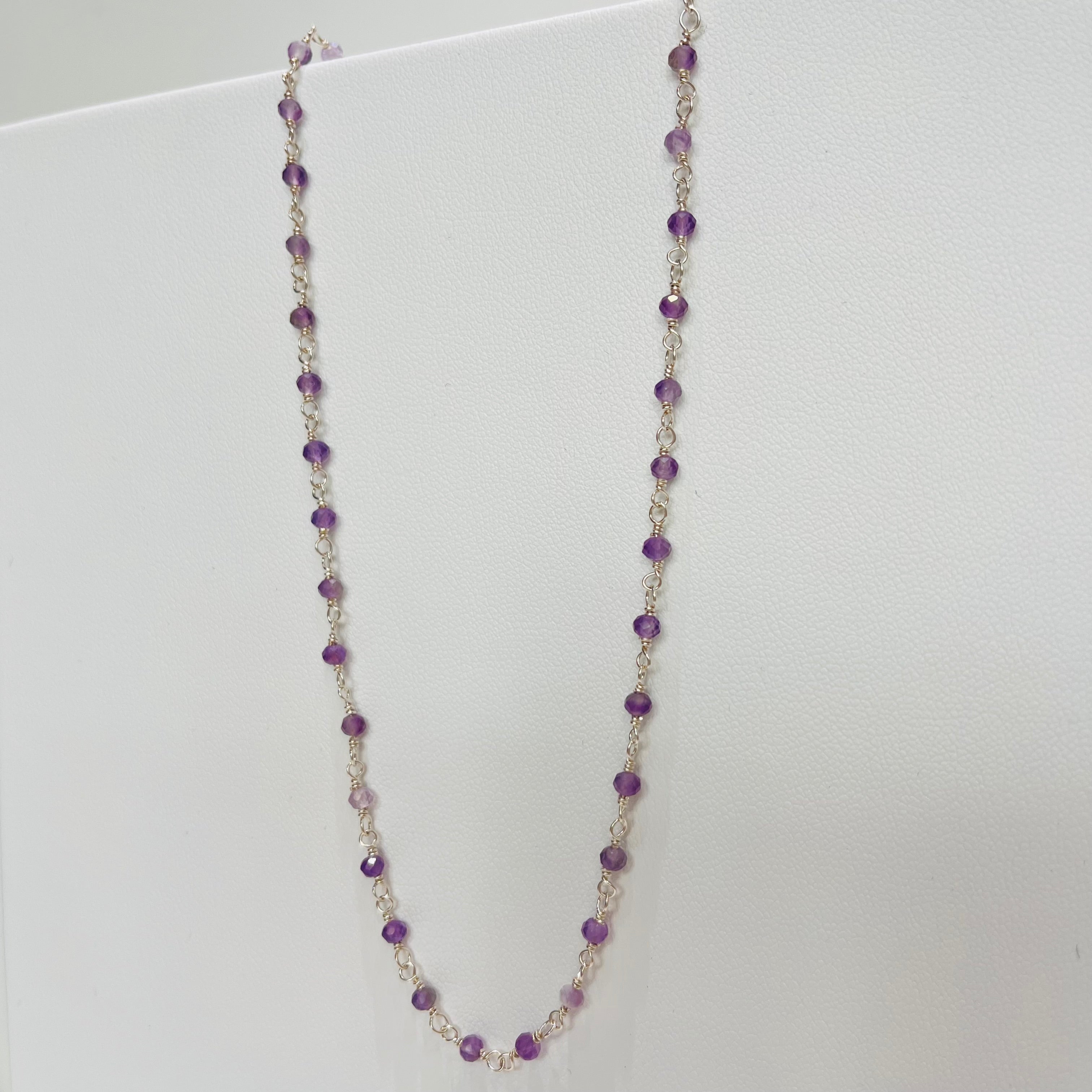 Collier - Rosa Améthyste en argent 925 - image 2