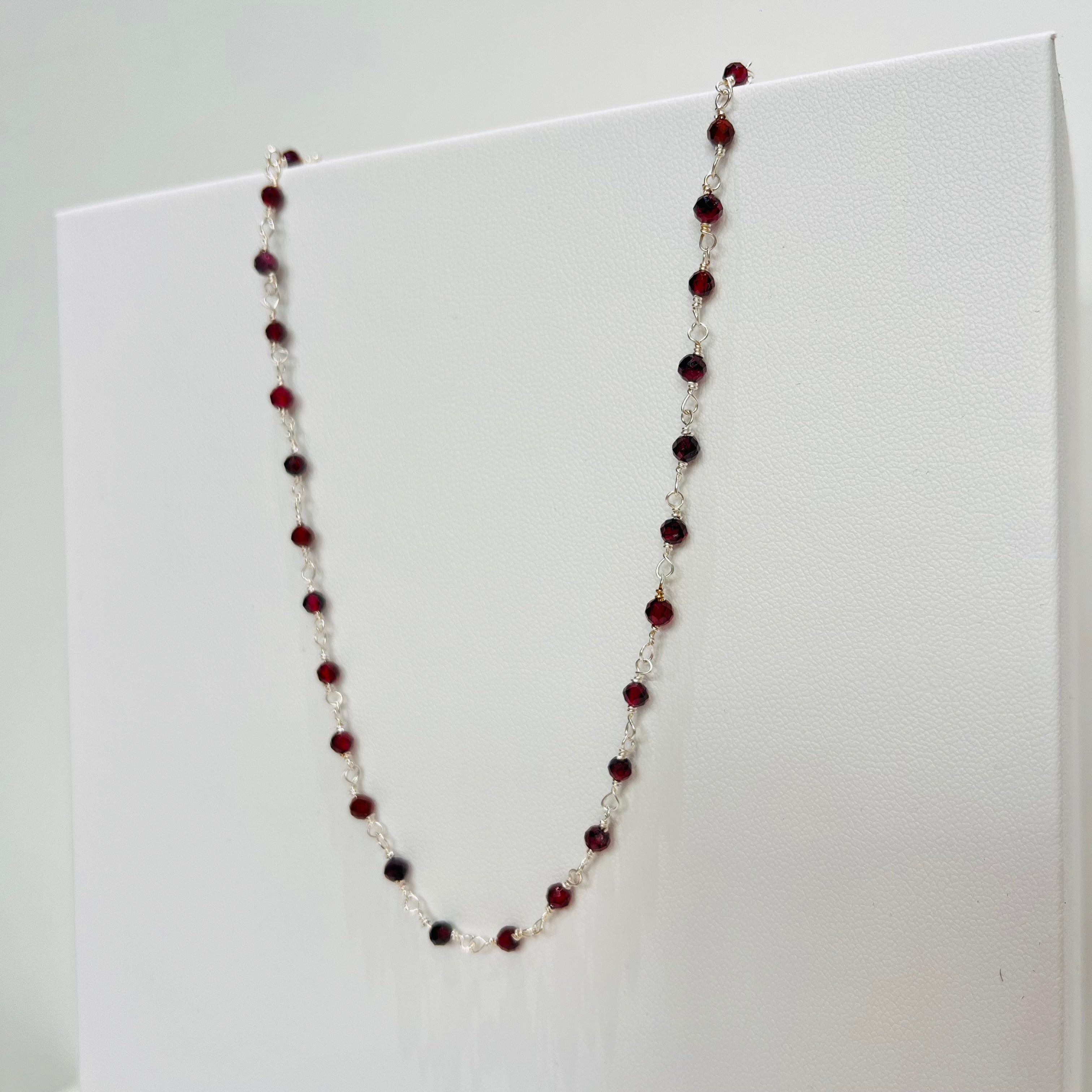 Collier - Rosa Rhodolite en argent 925 - image 2