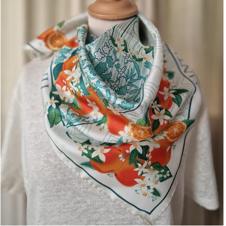 Foulard - ORANGES D'AREGNU BEIGE - image 2