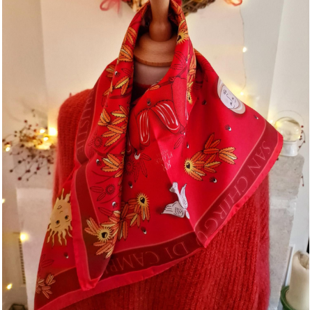 Foulard - SAN CHIRGU ROUGE - image 2