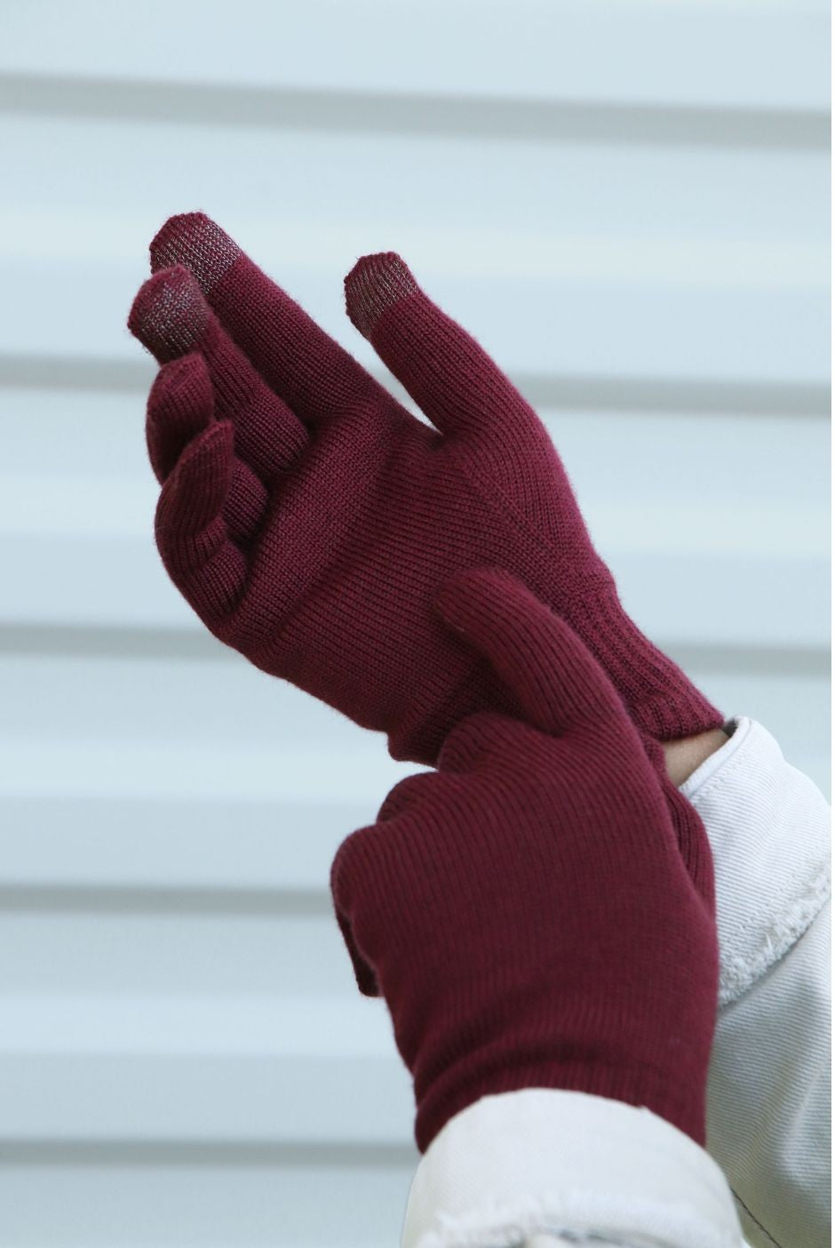 Gants Tactiles PERINNE - Carmin - image 1