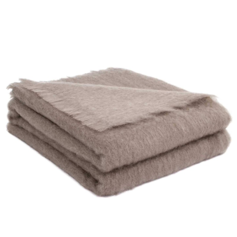 Plaid - MOHAIR UNI TAUPE - image 1