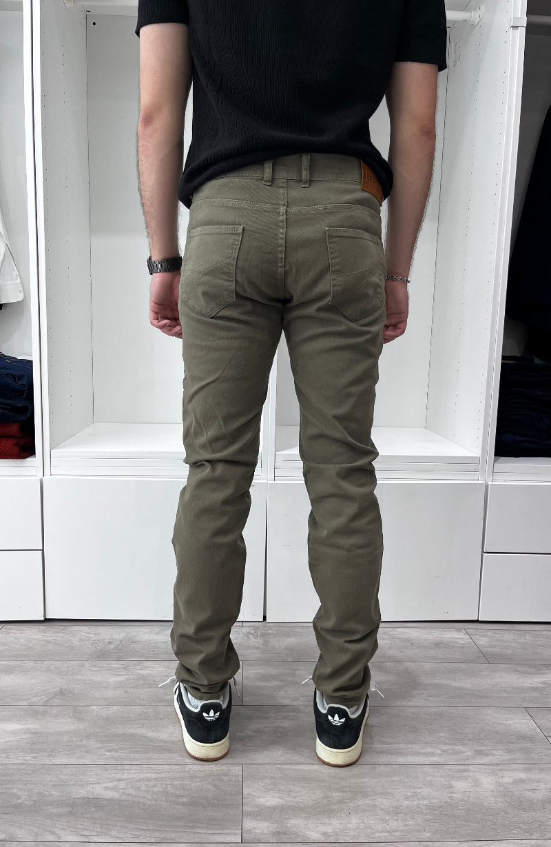 Jean slim en toile - Maquis - image 3