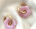 Boucles d'oreilles SUZANNE - Rose Pâle - image 1