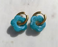Boucles d'oreilles SUZANNE - Turquoise - image 1