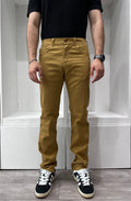 Jean slim en toile - Cuir - image 1
