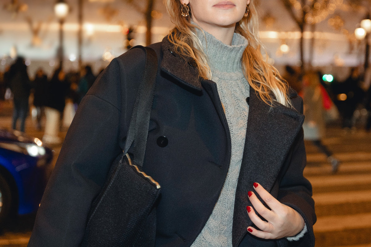 Manteau RECTO VERSO - Noir - image 2