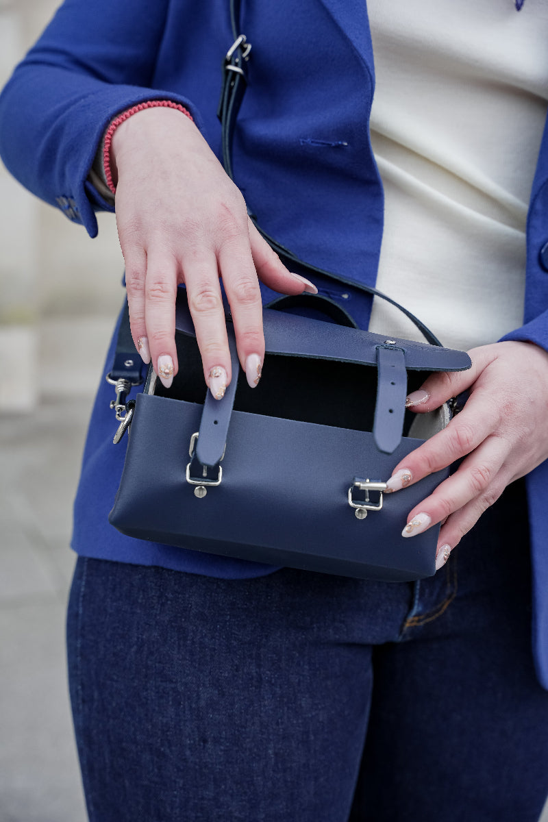 Sac Cuir - Marine - image 3