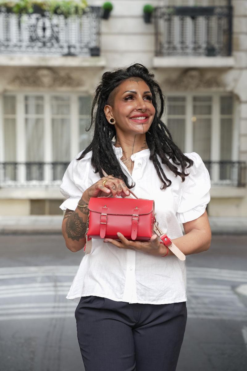 Sac Cuir - Rouge - image 2