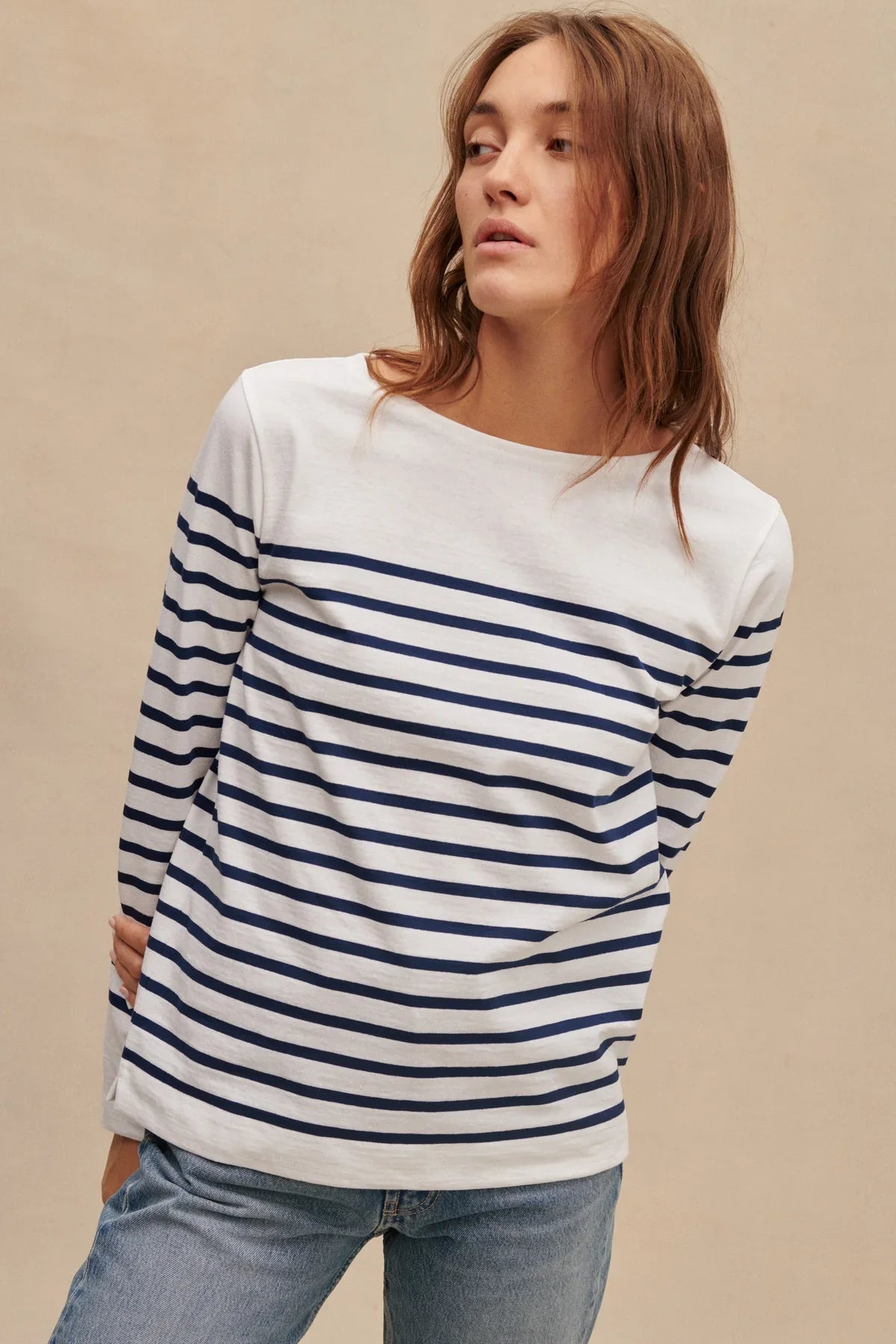 Marinière Femme - Marine / Blanc - image 2